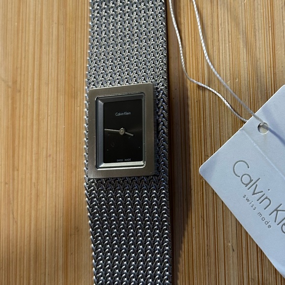 Calvin Kein Watch With 23mm x 27mm Black Face & Silver MeshBracelet